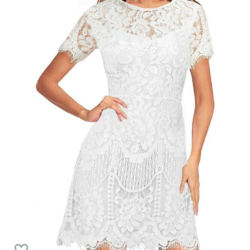 Short Ivory Shower/Rehearsal Dress